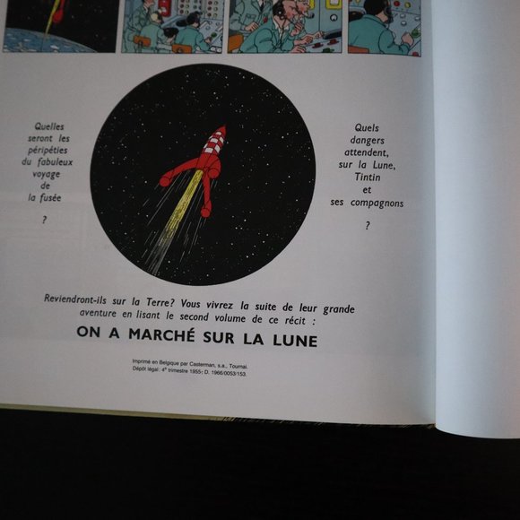 1981 Les Aventures de Tintin: Objectif Lune (French Edition) - Picture 3 of 8